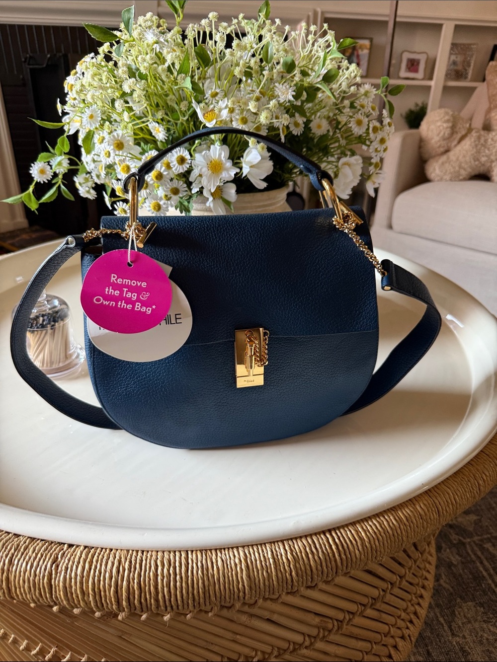 Authentic Chloe “Drew” handbag, size Medium.